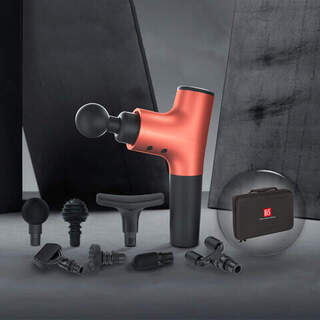 Massagepistol - Hi5 Nova i eksklusivt design, med 7 hoveder og en lækker kuffert.